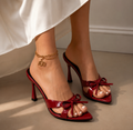 Red Kitten Heels